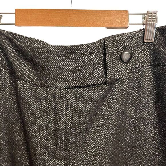 Talbots Made of Italian Fabric Wool Blend Wide Leg Trousers Pants Size 8 - Picture 4 of 10